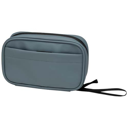 Pochette accessoires personnalisée 1 L PU recyclé GRS Resi Plus Bleu hale